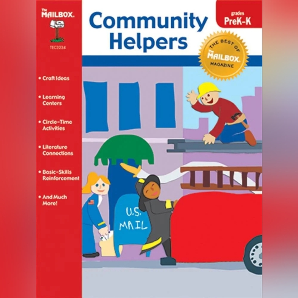 FREE With Purchase - The Mailbox Theme Book TEC3234 Community Helpers